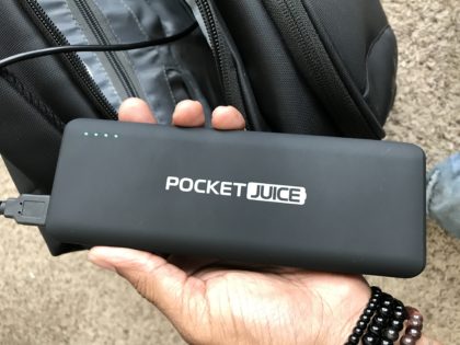 Pocket Juice Connected to Backpack