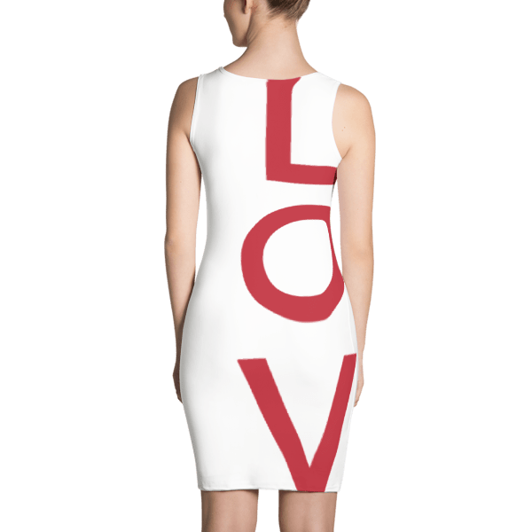 Love All-Over Fitted Dress Back